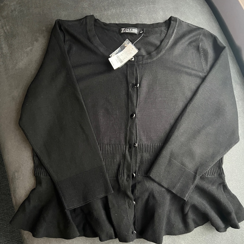 NY&C - black peplum sweater